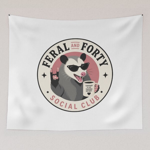 Item preview, Feral and Forty Social Club designed and sold by MTDesignLab.