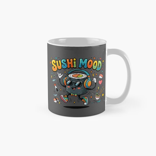 Item preview, Sushi Mood Funny Cool Sushi Roll Character designed and sold by MatPixStudio.