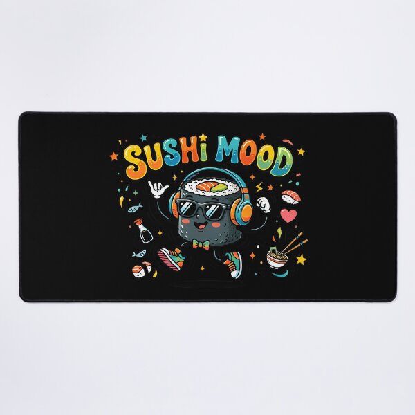 Item preview, Sushi Mood Funny Cool Sushi Roll Character designed and sold by MatPixStudio.