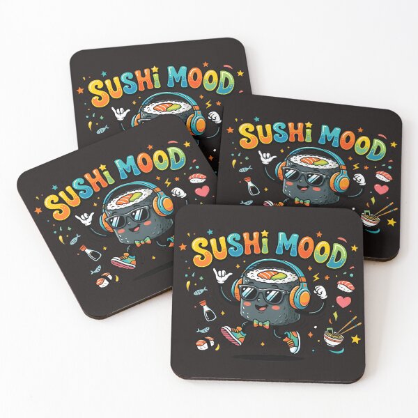 Item preview, Sushi Mood Funny Cool Sushi Roll Character designed and sold by MatPixStudio.