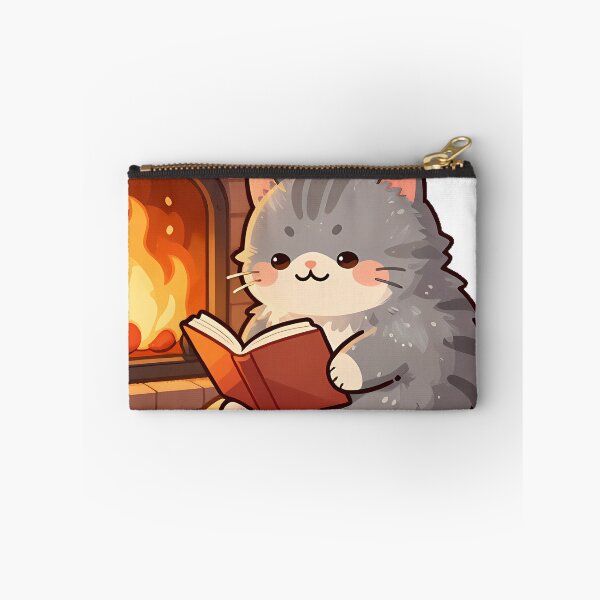 Item preview, Fireplace Reading Cat designed and sold by pumsquare.