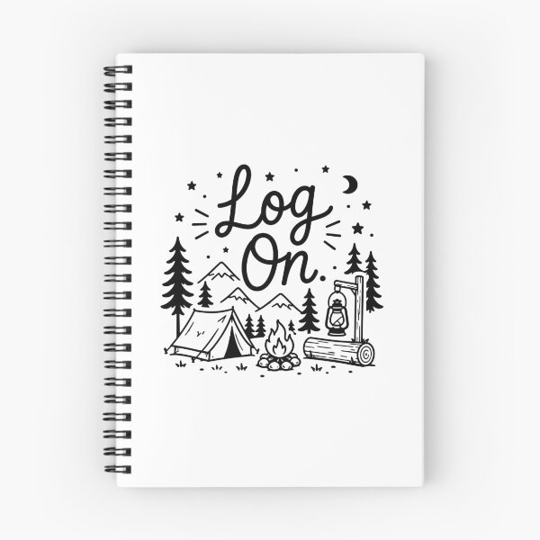 Item preview, Log On Campfire Anti-Tech Camping Vacation designed and sold by gunaone-design.