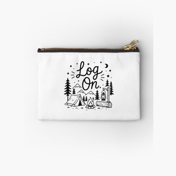 Item preview, Log On Campfire Anti-Tech Camping Vacation designed and sold by gunaone-design.