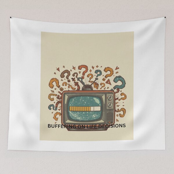 Item preview, Buffering On Life Decisions Retro Vintage Tee designed and sold by PlanningPress.