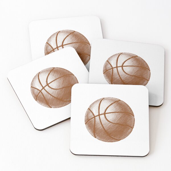 Item preview, Brown Basketball Line Art Illustration designed and sold by pattern-archive.