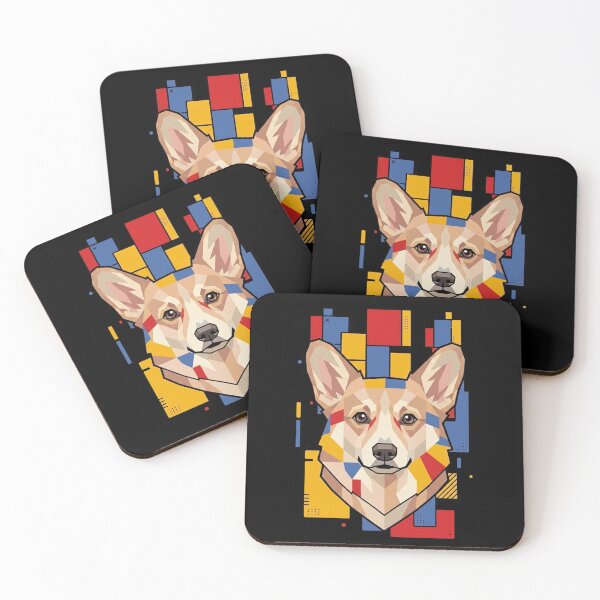 Item preview, Funny Fawn Corgi Colorful Blocks Geometric Art Mom Dad Kids designed and sold by FurryHavenPH.