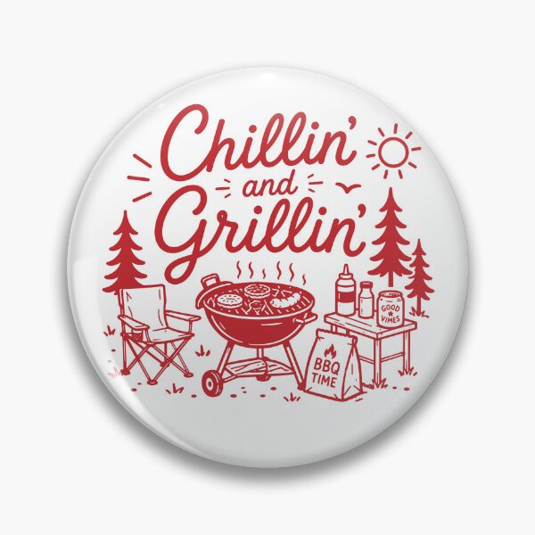 Item preview, Chillin' and Grillin' BBQ Dad Funny Barbecue designed and sold by gunaone-design.