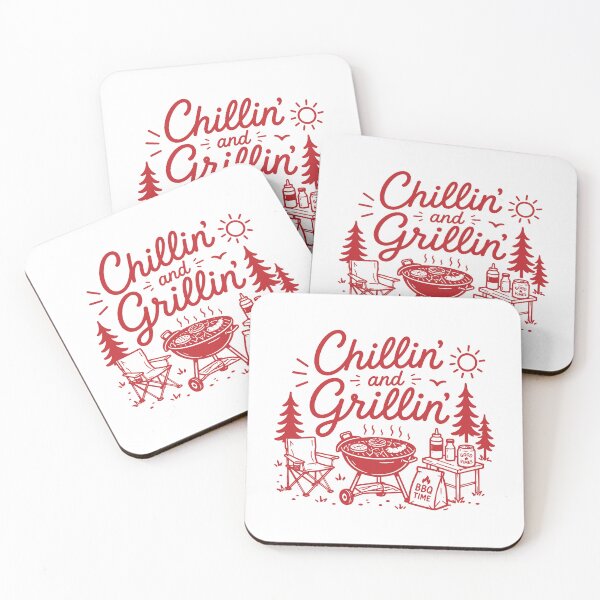 Item preview, Chillin' and Grillin' BBQ Dad Funny Barbecue designed and sold by gunaone-design.