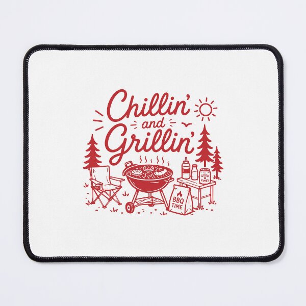 Item preview, Chillin' and Grillin' BBQ Dad Funny Barbecue designed and sold by gunaone-design.