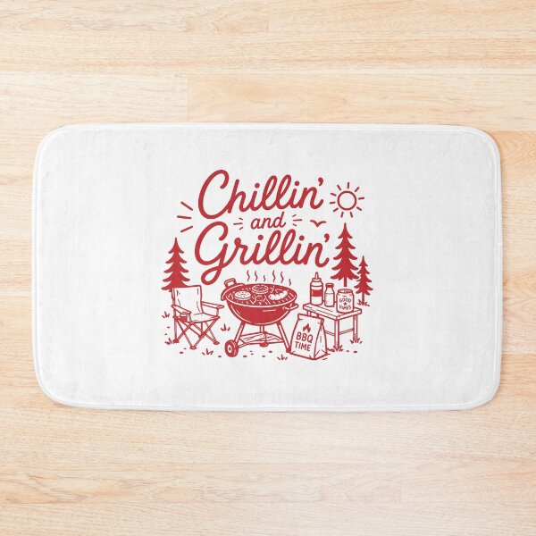 Item preview, Chillin' and Grillin' BBQ Dad Funny Barbecue designed and sold by gunaone-design.