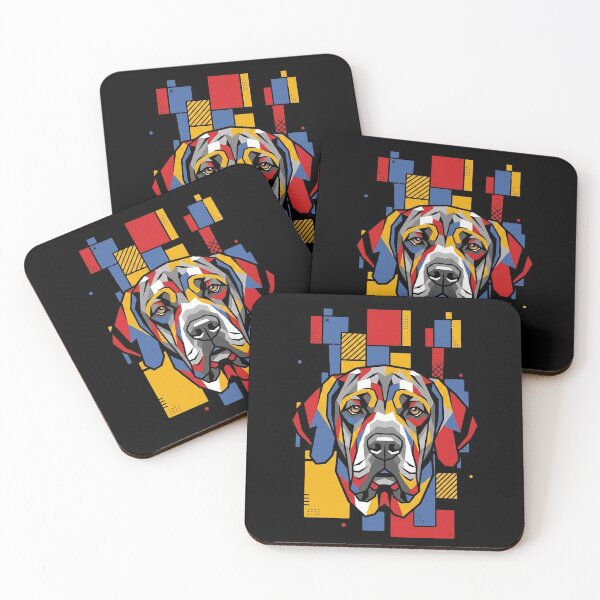 Item preview, Funny Fila Brasileiro Colorful Blocks Geometric Art Mom Dad Kids designed and sold by FurryHavenPH.