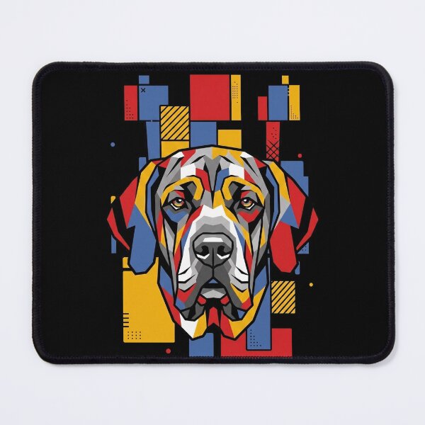 Item preview, Funny Fila Brasileiro Colorful Blocks Geometric Art Mom Dad Kids designed and sold by FurryHavenPH.