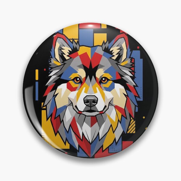 Item preview, Funny Finnish Lapphund Colorful Blocks Geometric Art Mom Dad Kids designed and sold by FurryHavenPH.