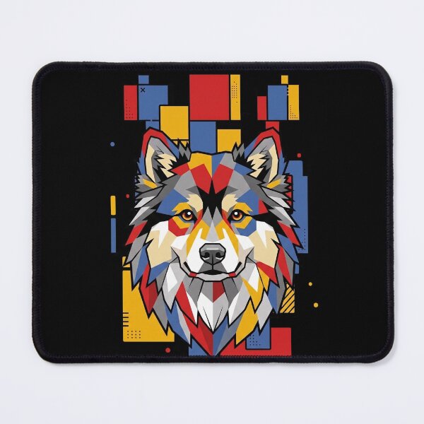 Item preview, Funny Finnish Lapphund Colorful Blocks Geometric Art Mom Dad Kids designed and sold by FurryHavenPH.