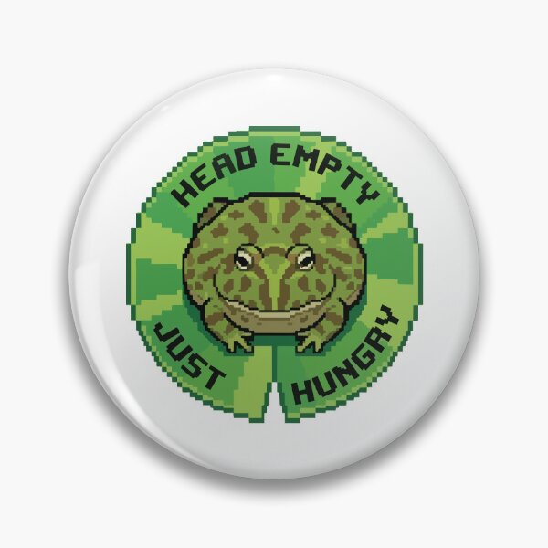 Item preview, Head Empty Just Hungry Pixel Art Pacman Frog designed and sold by Arc2020.