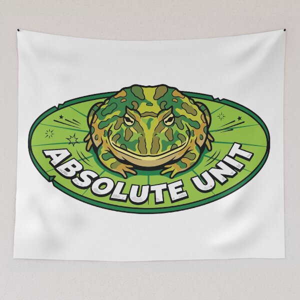 Item preview, Absolute Unit Pacman Frog Comic Pop Art designed and sold by Arc2020.