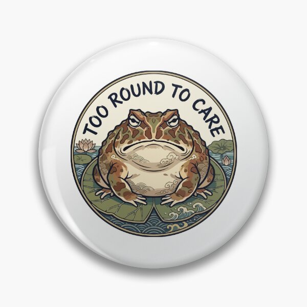 Item preview, Too Round To Care Pacman Frog Ukiyo e Art designed and sold by Arc2020.