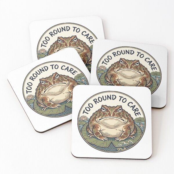 Item preview, Too Round To Care Pacman Frog Ukiyo e Art designed and sold by Arc2020.