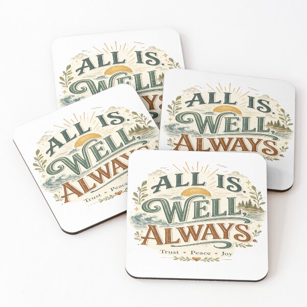 Item preview, All Is Well Always Inspirational Typography designed and sold by Sneh024.