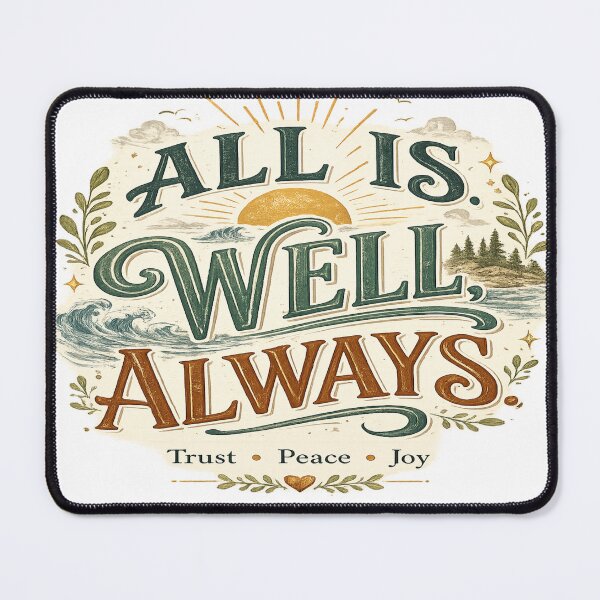 Item preview, All Is Well Always Inspirational Typography designed and sold by Sneh024.