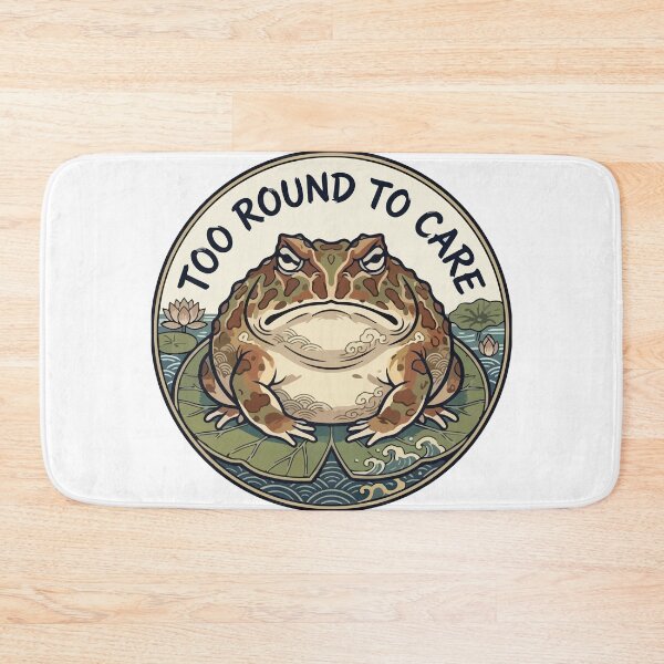 Item preview, Too Round To Care Pacman Frog Ukiyo e Art designed and sold by Arc2020.