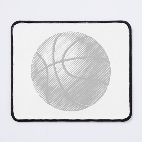 Item preview, Silver Basketball Line Art Illustration designed and sold by pattern-archive.