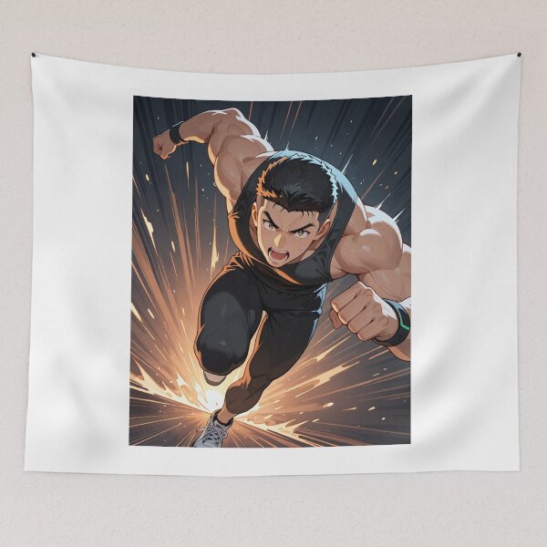 Item preview, Manga - Muscular Runner Character, Dynamic Energy of Action designed and sold by AnimeShin.