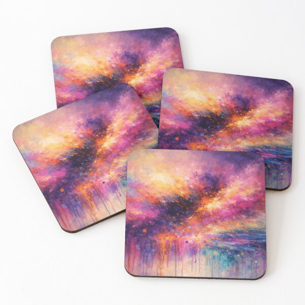 Item preview, Colorful Abstract Cloud - Purple and Gold Modern Art designed and sold by Joey Santiago.