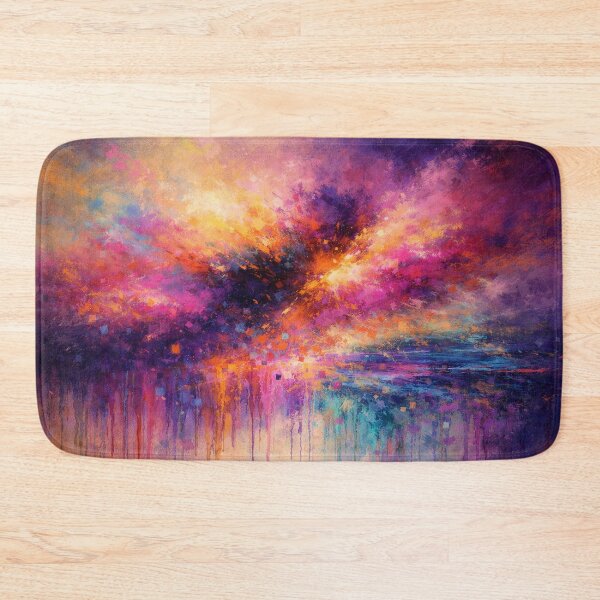 Item preview, Colorful Abstract Cloud - Purple and Gold Modern Art designed and sold by Joey Santiago.