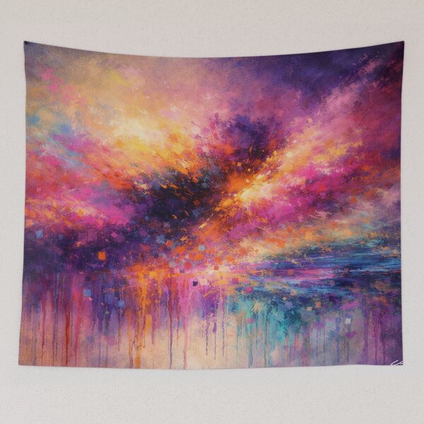 Item preview, Colorful Abstract Cloud - Purple and Gold Modern Art designed and sold by Joey Santiago.