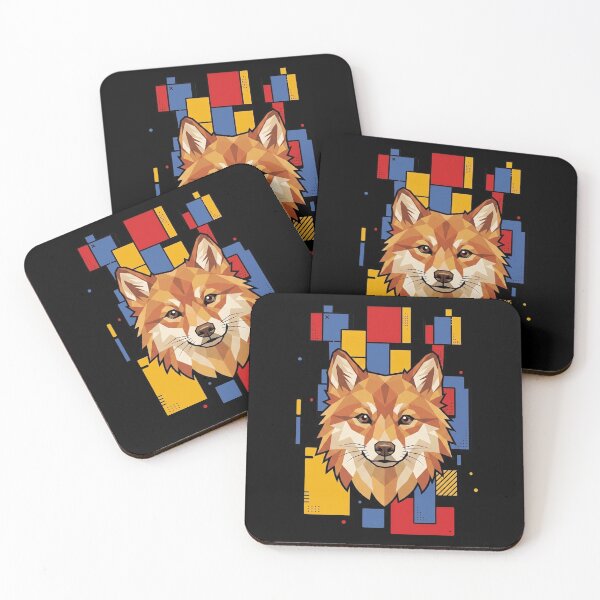 Item preview, Funny Finnish Spitz Colorful Blocks Geometric Art Mom Dad Kids designed and sold by FurryHavenPH.