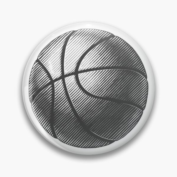 Item preview, Dark Gray Basketball Line Art Illustration designed and sold by pattern-archive.