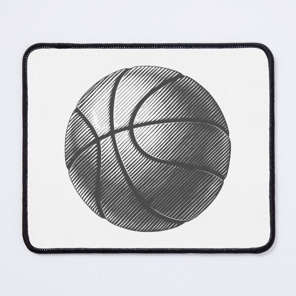 Item preview, Dark Gray Basketball Line Art Illustration designed and sold by pattern-archive.