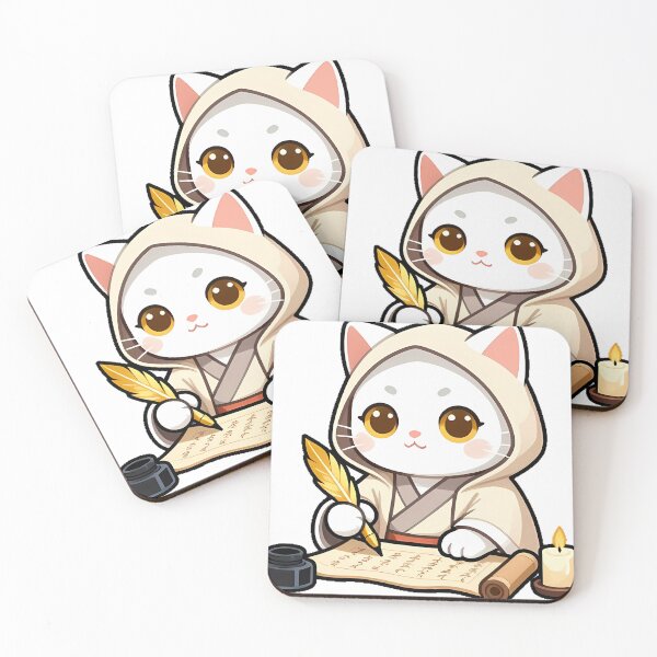 Item preview, Quill Cat Scribe designed and sold by pumsquare.