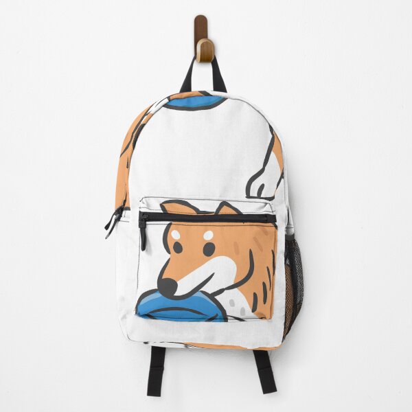 Item preview, Cute Shiba Inu Dog Holding Food Bowl Digital Illustration. designed and sold by monkik.