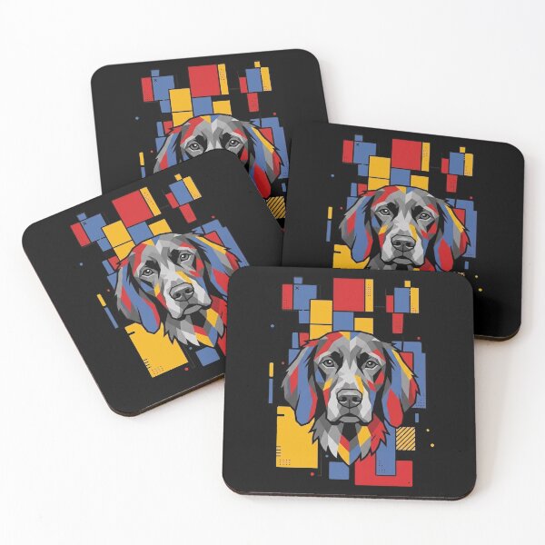 Item preview, Funny German Longhaired Pointer Colorful Blocks Geometric Art Mom Dad Kids designed and sold by FurryHavenPH.