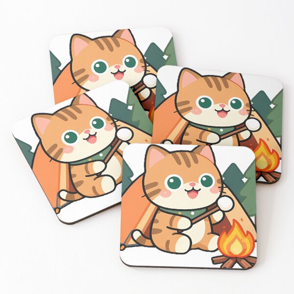 Item preview, Camping Cat with Tent designed and sold by pumsquare.