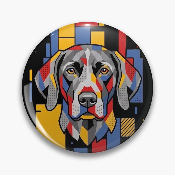 Item preview, Funny German Shorthaired Pointer Colorful Blocks Geometric Art Mom Dad Kids designed and sold by FurryHavenPH.