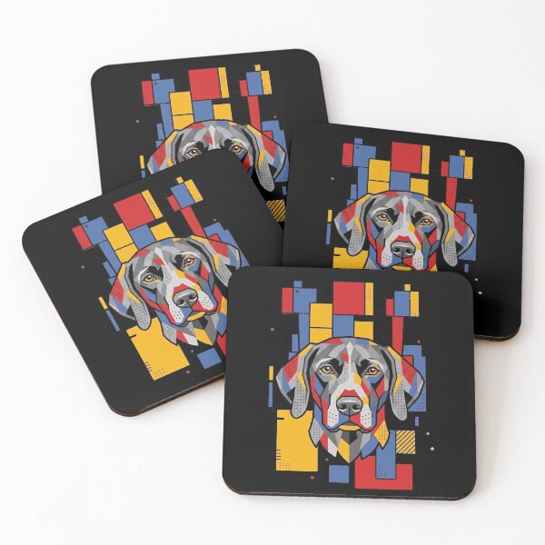Item preview, Funny German Shorthaired Pointer Colorful Blocks Geometric Art Mom Dad Kids designed and sold by FurryHavenPH.