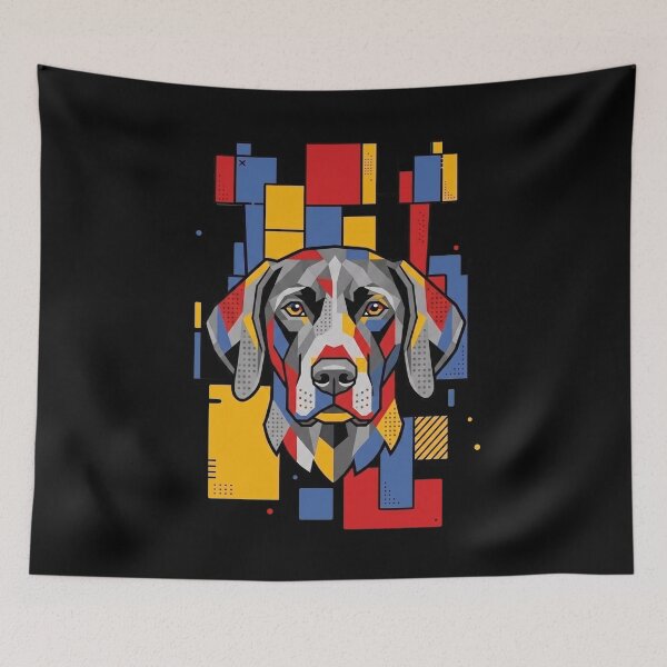 Item preview, Funny German Shorthaired Pointer Colorful Blocks Geometric Art Mom Dad Kids designed and sold by FurryHavenPH.