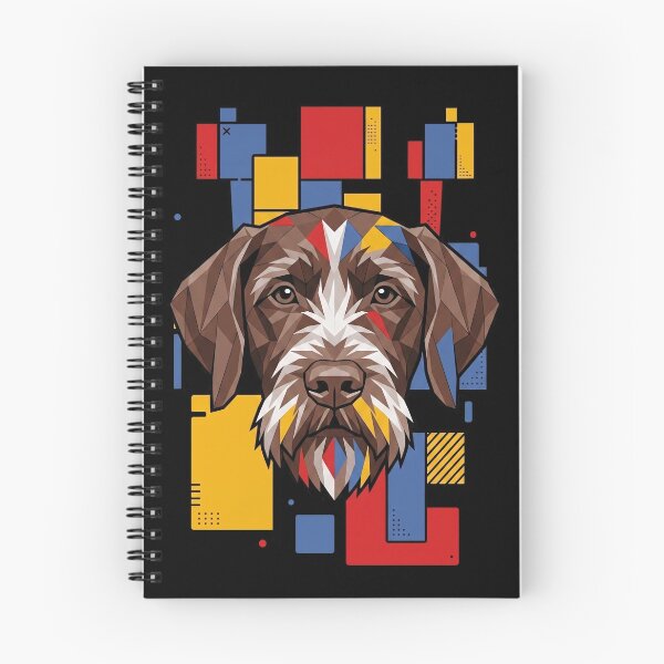 Item preview, Funny German Wirehaired Pointer Colorful Blocks Geometric Art Mom Dad Kids designed and sold by FurryHavenPH.