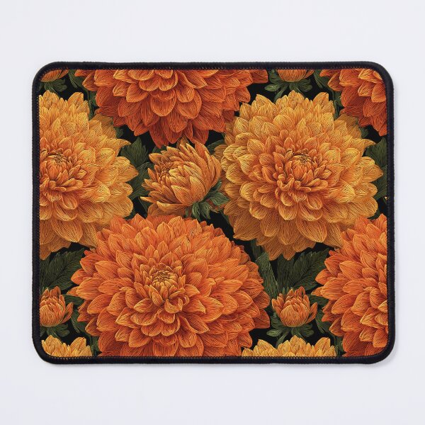 Item preview, Wild Dahlias Texture - Flower Floral Pattern - One Year Anniversary Gifts designed and sold by RoyalStarsPatts.