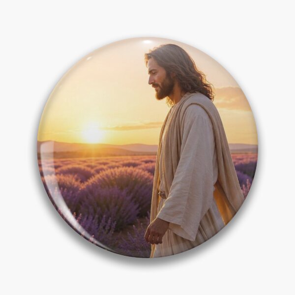 Item preview, Jesus in Lavender Field Birthday Card | Christian Birthday Blessing designed and sold by LTcatholics.