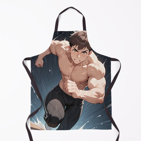 Item preview, Manga - Muscular Shonen Hero, Athlete in Dynamic Action designed and sold by AnimeShin.