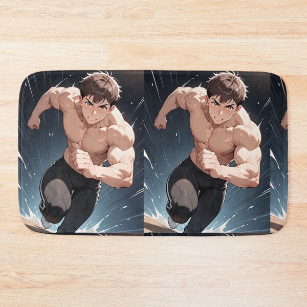 Item preview, Manga - Muscular Shonen Hero, Athlete in Dynamic Action designed and sold by AnimeShin.