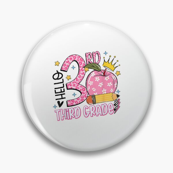 Item preview, hello 3rd grade teacher third grade back to school  designed and sold by mariazin.