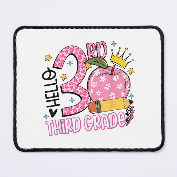 Item preview, hello 3rd grade teacher third grade back to school  designed and sold by mariazin.