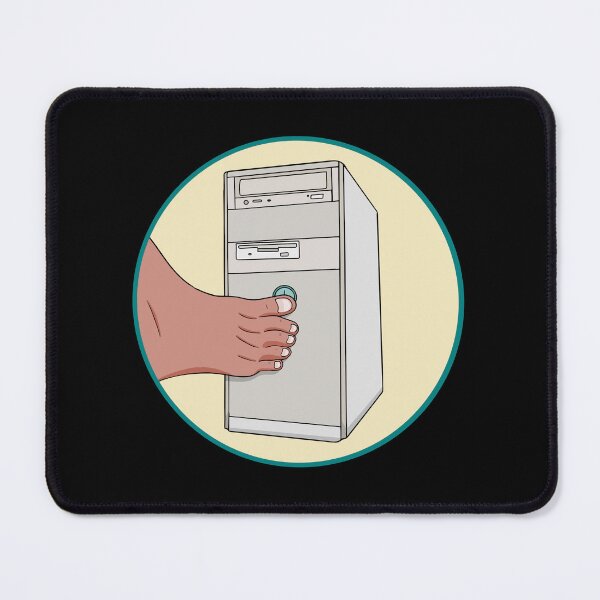 Item preview, Retro 90s PC Power Button Toe Press Funny Tech Nostalgia designed and sold by shopdiego.