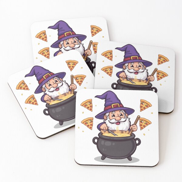 Item preview, Pizza Wizard Sticker | Cute Fantasy Pizza Mage Kawaii Design designed and sold by Stylestickers55.