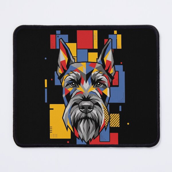 Item preview, Funny Giant Schnauzer Colorful Blocks Geometric Art Mom Dad Kids designed and sold by FurryHavenPH.